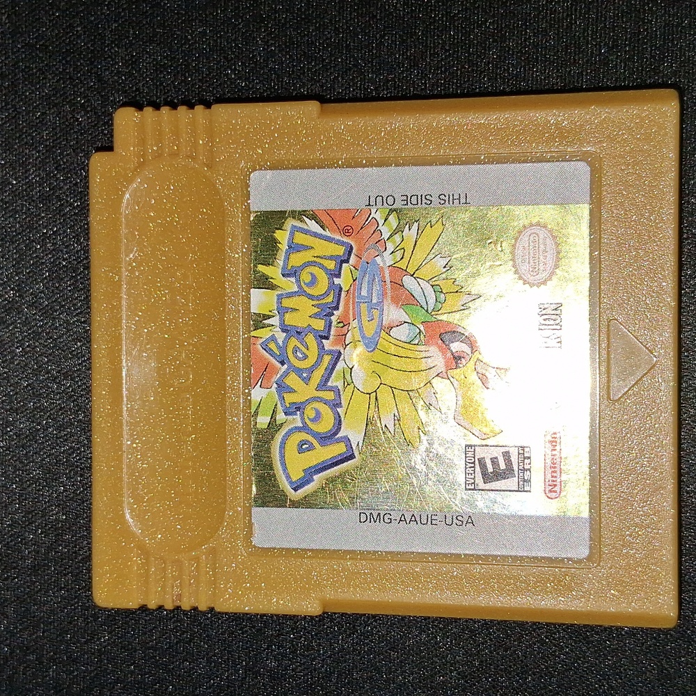 Pokemon Gold Game For The Nintendo Gameboy Color And Clear Case